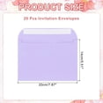 thumbnail image 2 of Uxcell 20 Pcs Invitation Envelopes Self-Seal for A7 Weddings Thank You Card Photos Postcards Light Purple, 2 of 7