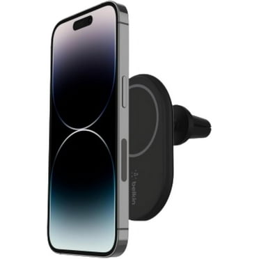 Belkin MagSafe-Compatible Magnetic Wireless Car Charger 10W - BoostCharge Pro Wireless Charger, Magnetic Car Vent Phone Mount for iPhone 16, iPhone 15, 14, & 13 Series - Black
