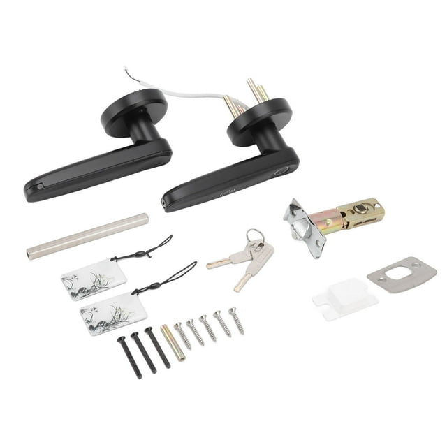 Cerradura inteligente con manija, cerradura de puerta inteligente Cerradura de puerta sin llave con huella digital Cerradura inteligente de alta capacidad