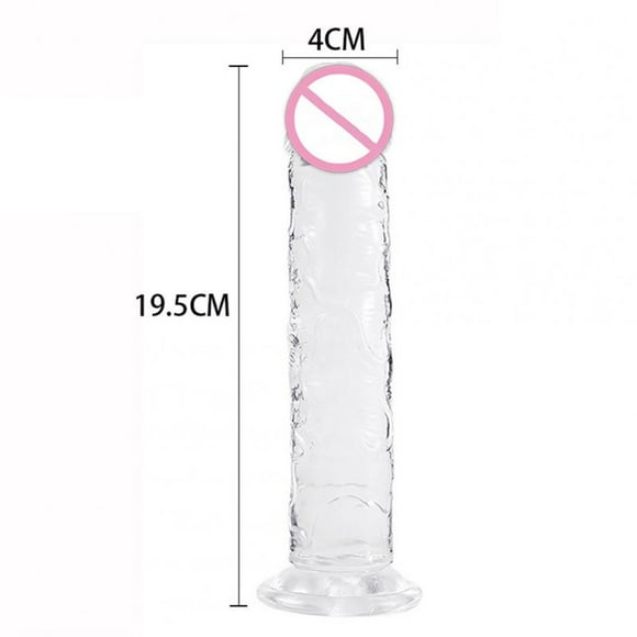 Woman Soft Crystal With Strong Suction Cup Multi-size G-spot Sexx Toys Adult Supplies YL21001-M transparent medium
