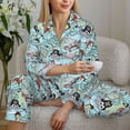 thumbnail image 6 of Sikiie pirate with funny animals Pajamas Set Long Sleeve Sleepwear Womens Button Down Nightwear Pj Sets-Large, 6 of 7