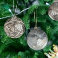 thumbnail image 5 of Christmas Ornaments 6 Pcs 3.15" Velvet Flocked Christmas Balls, Wine Red Coffee Green Milky White Shatterproof Decorative Hanging Baubles for Xmas Tree, Holiday, Wedding, Party, Home Décor, 5 of 7
