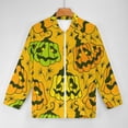 thumbnail image 5 of Lightweight Jacket for Men - Halloween Pumpkin Fun Cuteness Casual Zip Up Bomber Jacket Men Spring Fall Windbreaker Coat with Pocket, 5 of 6