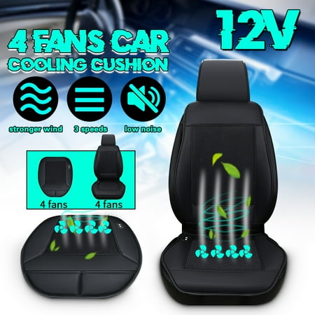 Seat Padded Fan - 4 Fan Cooling Car Seat Cushion Cover Air Ventilated Fan Conditioned Cooler Pad