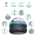 thumbnail image 2 of Homedics Small Icy-Glide Cold Therapy Massage Roller for Full Body Pain Relief, 2.56", Silver, 2 of 9