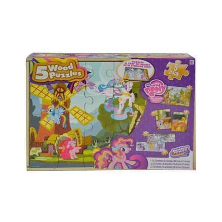 Wood Puzzle Toy - Novelty Character Development Toys My Little Pony Friendship is Magic Assorted Wood Puzzles (5pcs Set)