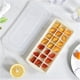 thumbnail image 1 of Silicone ice cube tray with removable lid Easy to remove flexible ice cube molds or cocktails, freezer, (1, Off-white), 1 of 4