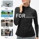 thumbnail image 3 of Chaqueta deportiva para mujer Cuello alto Slim Fit Bolsillos con cremallera completa Quick, 3 of 7