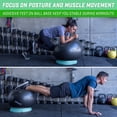 thumbnail image 2 of GoSports Hub 360 Fitness Set - Includes Fitness Ball, Ball Base and Resistance Bands, Blue, 2 of 6