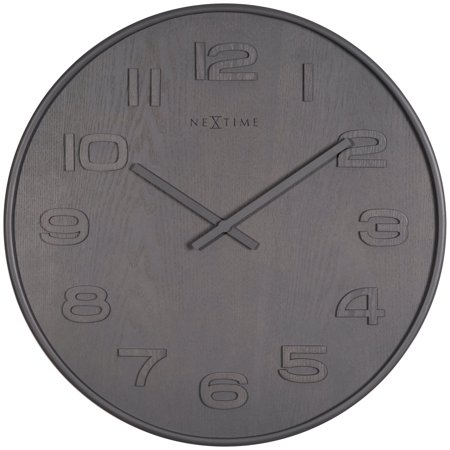 NEXTIME WALL CLOCK WOOD WOOD MEDIUM - GREY