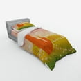 thumbnail image 2 of Ambesonne Cartoon Bedding Set 3 Pcs, Animal Fox Wildlife, Twin XL, Orange Lilac Green, 2 of 2
