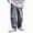 Dark Blue, variant on Cdudpw Boys Baggy Jeans for Kids Teen Casual Straight Wide Leg Cargo Loose Elastic Waist Denim Pants with Pockets Streetwear