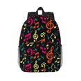 thumbnail image 1 of Easygdp Music Notes Mochila Ligera de 15 Pulgadas para Estudiantes, Mochila Cómoda para la Escuela y Viajes, Correas Ajustables, 1 of 6