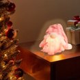 thumbnail image 5 of JWshufel Christmas Ornaments Christmas Decorations Christmas Gnome Doll Faceless Glowing Sequin Hat Home Decor Warm Light Ornament Gift 7.1 in Pink, 5 of 5