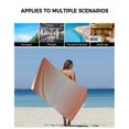 thumbnail image 5 of Dark Orange Grey Ombre Towel Set of 3, Soft Microfiber Bath Towels, Hand Towel, Washcloths, Modern Gradient Abstract Art Quick-Dry Absorbent Towels for Bathroom Kitchen Hotel Beach Gym Spa, 5 of 7