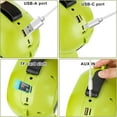 thumbnail image 2 of Bluetooth Speaker for Ryobi One+ 18V For Makita/Dewalt/Milwaukee/Bosch Battery, Cordless Ryobi Speaker with LED Light for Jobsite Camping Party (Tool Only), 2 of 12