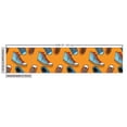 thumbnail image 3 of Ambesonne Cartoon Fabric by the Yard Upholstery, Colorful Funny Shoes Motif, 10 Yards, Dark Orange and Sky Blue, 3 of 5