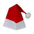 thumbnail image 2 of Northlight Red and White Traditional Unisex Adult Christmas Santa Hat Costume Accessory - One Size, 2 of 3