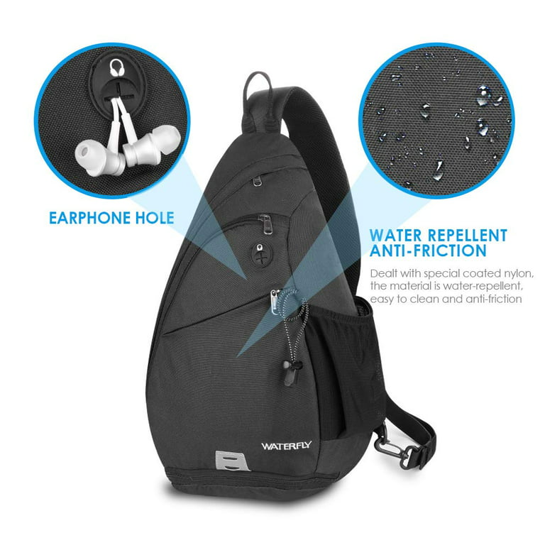 WATERFLY Packable Small Crossbody Sling Backpack Shoulder  Chest Bag Daypack for Hiking Traveling : Sports & Outdoors