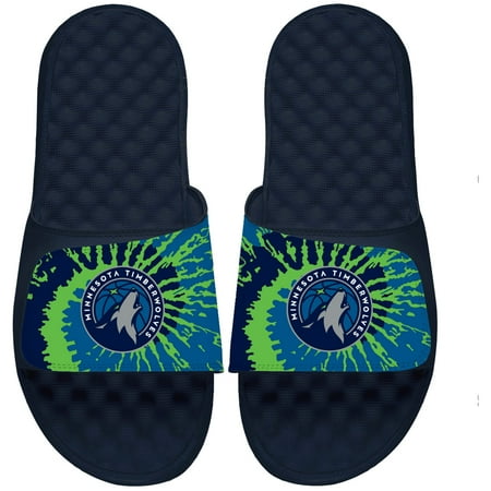 

ISlide Navy Minnesota Timberwolves Tie Dye Slide Sandals