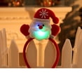 thumbnail image 4 of Diadema navideña de muñeco de nieve con luz LED, cinta para el pelo, decoraciones navideñas de Noel, accesorios para el cabello 2022, 2021, 4 of 4