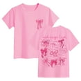 thumbnail image 3 of Gubotare T Shirts for Toddler Girls Girls' Basic Short Puff Sleeve Round Neck T Shirt (Pink,Size 3-4 Years), 3 of 6