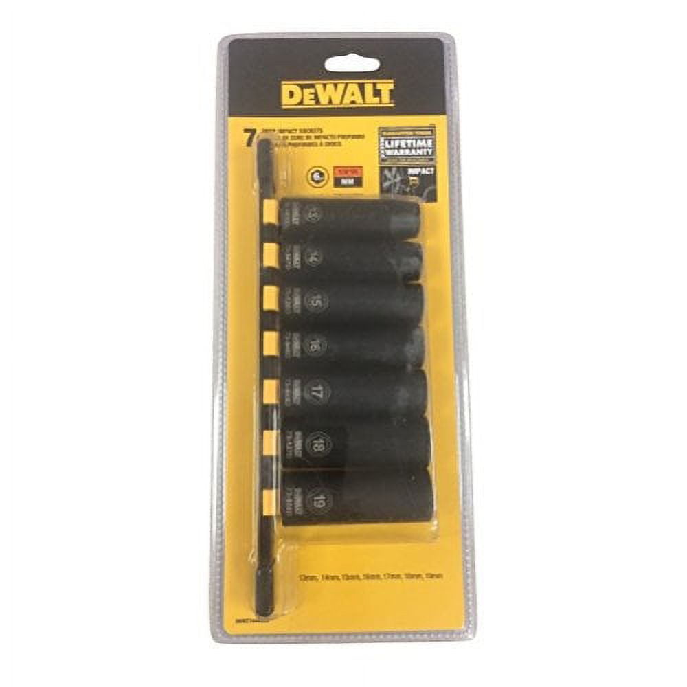 DeWALT DWMT74449OSP Deep Impact Socket Set 7-Piece