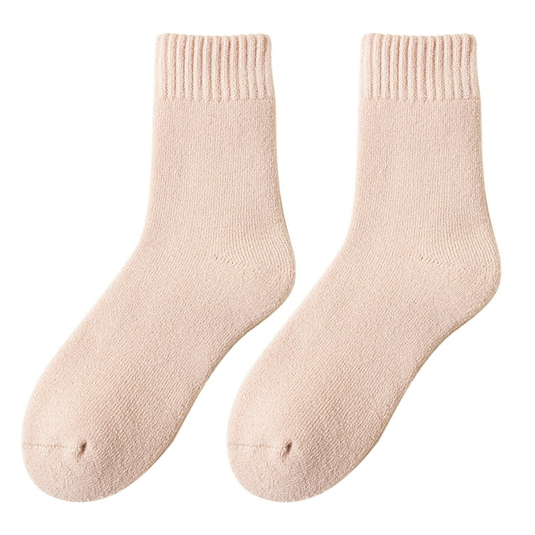 Steadline Thermal Fleece-Lined Crew Socks with Non-Slip Grips