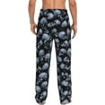 thumbnail image 3 of Balery Gothic Skull print Men's Pajama Pants,Ultra Lightweight Pjs,Lounge Pant-X-Large, 3 of 9