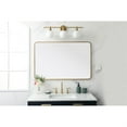 thumbnail image 2 of Soft corner metal rectangular mirror 28x42 inch in Brass, 2 of 5