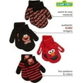 thumbnail image 2 of Sesame Street Toddler Boys’ Mittens – Elmo, Cookie Monster, Big Bird, Oscar the Grouch (2T-4T), 2 of 8