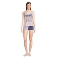 thumbnail image 2 of Disney's Little Mermaid Women's and Women's Plus Shorty Pajama Set, 2-Piece, 2 of 5