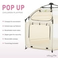 thumbnail image 6 of Dream On Me Pop Up Children Playpen, Easy Set-Up- Indoor Play House and Outdoor Play Tent with Canopy Cover, French White, 6 of 8
