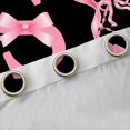 thumbnail image 4 of Manfei Bow Letter S Curtains Pack of 2 (42x84 Each) for Girls, Pink Initial Ribbon Curtains Blackout, 4 of 6