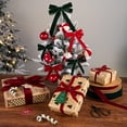 thumbnail image 3 of Cinta de terciopelo Simplegoal, color verde bosque, 1 cm x 23 m, para Navidad, 3 of 6