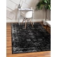 thumbnail image 3 of Unique Loom Sofia Collection - Casino Area Rug and Rug Pad Bundle (7' 1" x 10' Rectangle Black/Gray), 3 of 9