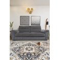 thumbnail image 3 of Furnish My Place Indoor Distressed Rug with Jute Backing - 7 ft. 8 in. x 11 ft., Dark Grey, Oriental, Area Rug for Living Room, Bedroom, Hallway, 3 of 7