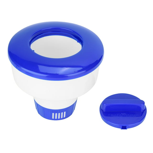 Swimming Pool Floating Chemical Dispenser Tablet Holder with Locking , Multiple Vents, Easy to Use for Ground Pools, Massage Bathtub