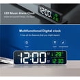 thumbnail image 3 of Reloj despertador digital con pantalla grande para sala de estar, oficina, dormitorio, decoración LED, fecha electrónica, pantalla de temperatura, relojes eléctricos de pared, atenuador de brillo auto, 3 of 5