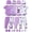 Purple, variant on Newborn Baby Girls Layette Essentials Set Summer Clothes 4 Packs Short Sleeves Romper Tops Pants Sets with Hats and Gloves 16pcs Girl Gifts Purple NB
