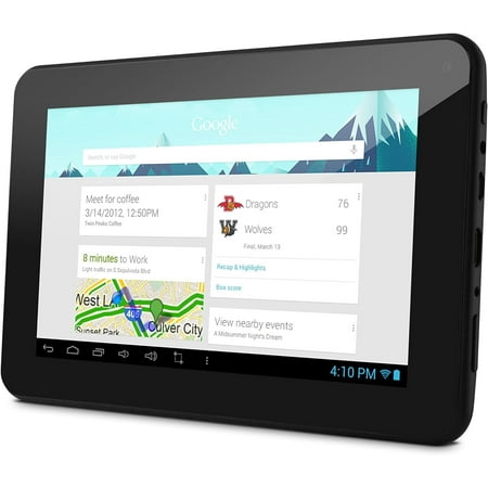 Ematic EM63 Tablet, 7" WSVGA, Dual-core (2 Core) 1.60 GHz, 1 GB RAM, 4 GB Storage, Android 4.1 Jelly Bean, Black
