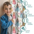 thumbnail image 3 of Blackout Kids Curtains,White Princess & Leaf Pattern Childrens Insulated Curtains Set Of 2,Bedroom Essentials,Toddler Room Decor 42"x54", 3 of 5
