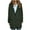 Olive Green, variant on Rohuuque Long Blazers for Women Business Casual Oversized Attire Solid Color Long Sleeve Breasted Suit Jacket with Pockets Olive Green