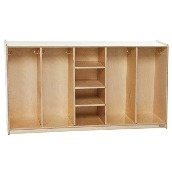 Wood Designs 53080 Tip-Me-Not 30"H, 4 Section Locker, 30" Height, 18.5" Width, 57" Length