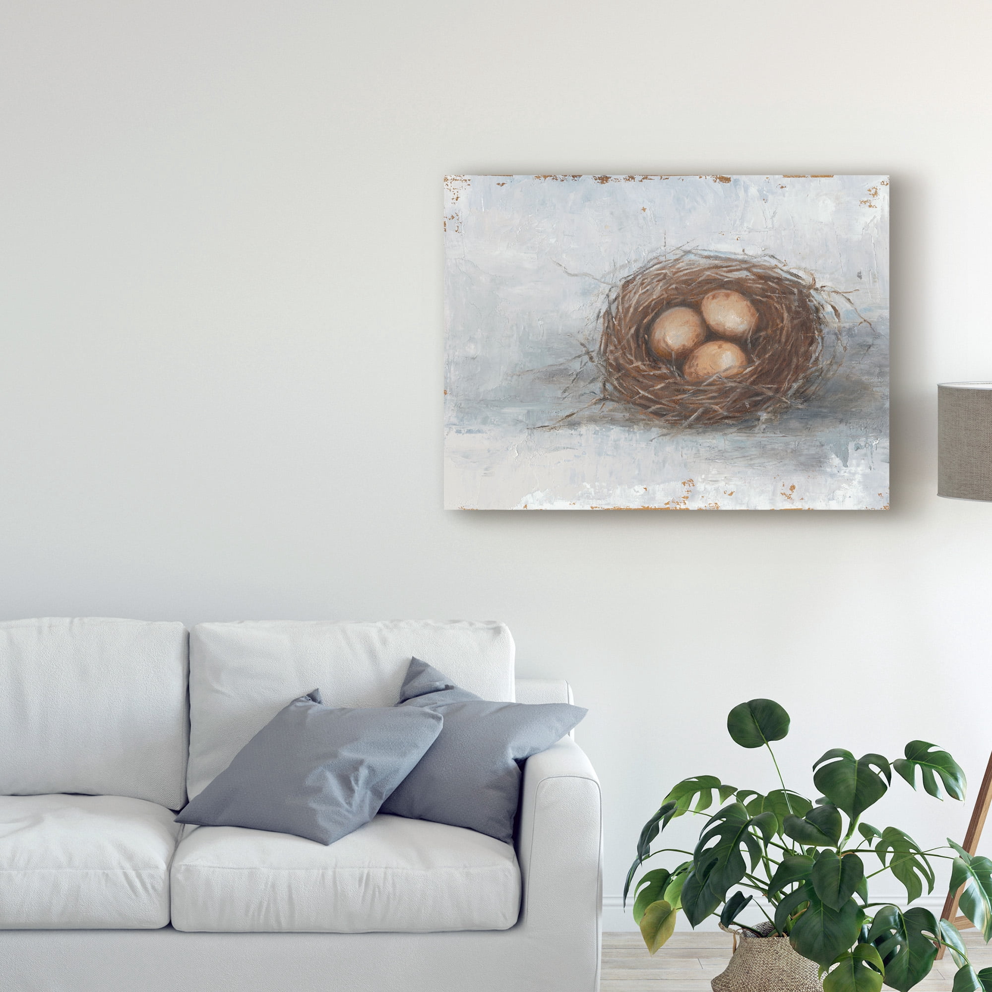Rustic Bird Nest II' Canvas Art by Ethan Harper