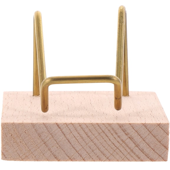 PTOOTP 1-Pack Metal Rock Display Easel Stand for Mineral Specimens and Exhibition Showcase