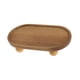 thumbnail image 5 of Bandeja elevadora de madera, soporte para organizar platos, ahorra espacio, bandeja rústica, pedestal Óvalo corto, 5 of 9