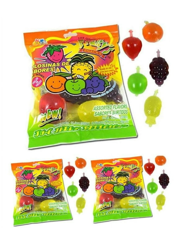 Fruit Snack | Jelly Fruit Candy Bag | Pack of 3 (8 each bag) | TIKTOK Challenge | play the famous "Hit or Miss" game.