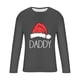 thumbnail image 4 of Blusas y camisas de manga larga y cuello redondo para hombre, informales, con estampado navideño, deportivas, de poliéster., 4 of 5