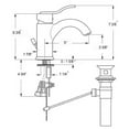 thumbnail image 2 of Galleryhaus Single Hole/Single Lever Lavatory Faucet with Pop-up Waste - Polished Chrome, 2 of 2